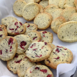 Earl Grey Cranberries Cookies