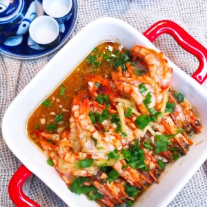 Steamed Garlic Prawn