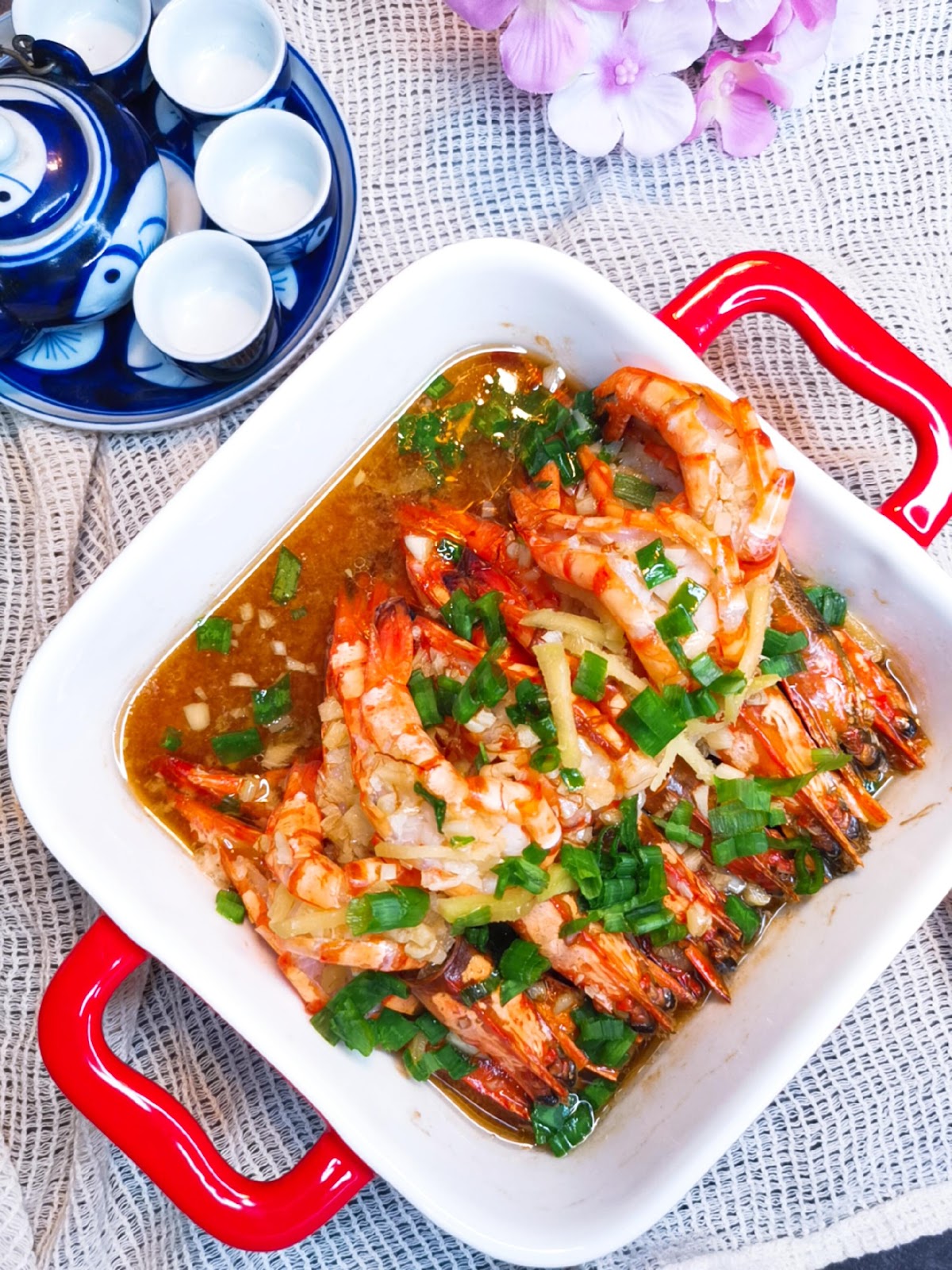 Steamed Garlic Prawn